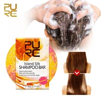 PURC ISLAND SILK Shampoo Soap Gentle Cleaning and Promotes Healthy Organic Plant Extract Hair Shampoo 1
