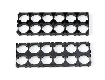

MasterFire 20pcs/lot 2*6 21700 Battery Holder Bracket Cell Safety Anti Vibration Black Plastic Brackets For 21700 Batteries