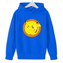 

Pokémon Series Printed Hoodies Kids Pullover Spring Autumn Outdoor Leisure Boys Girls Sweatshirt Cosplay Baby Clothes Pokemon