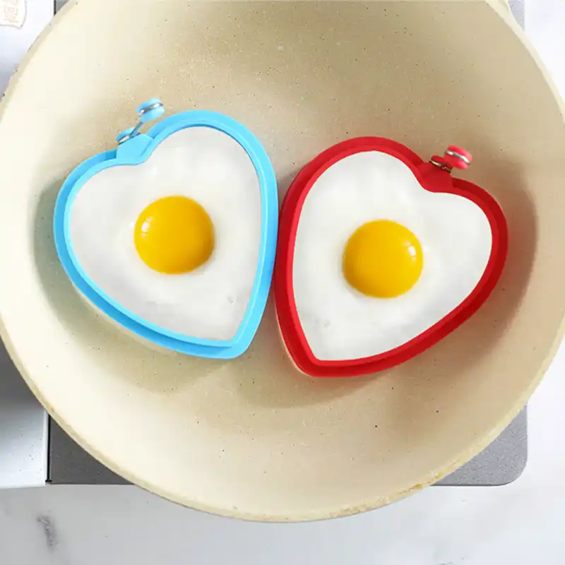 5色ラウンド目玉焼き型食品グレードシリコーン卵リング稚魚オムレツパンケーキノンスティッククッキングベーキングアクセサリー 卵 パンケーキリング Aliexpress