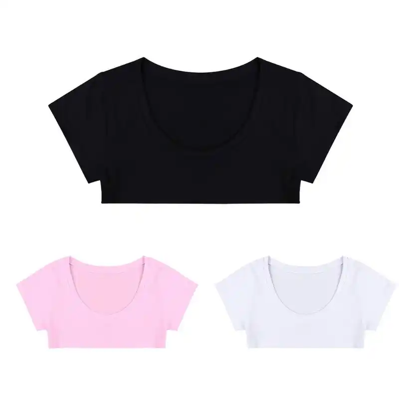 Blusa curta que aparece o sutiã Clearance