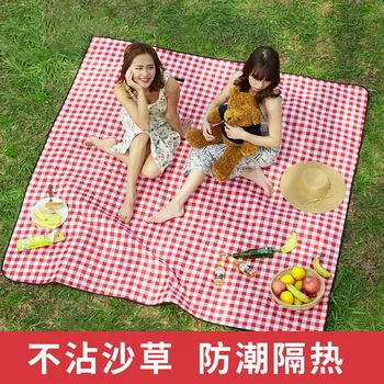 

Picnic Blanket Outdoor Portable Online Celebrity INS-Style Tent Picnic Mat Picnic Cloth Lawn Spring Outing Thick Fashion