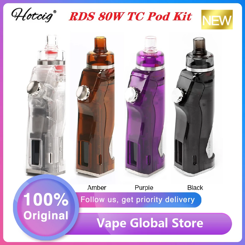 Набор для вейпа Hotcig RDS электронная сигарета с питанием от одной батареи 18650