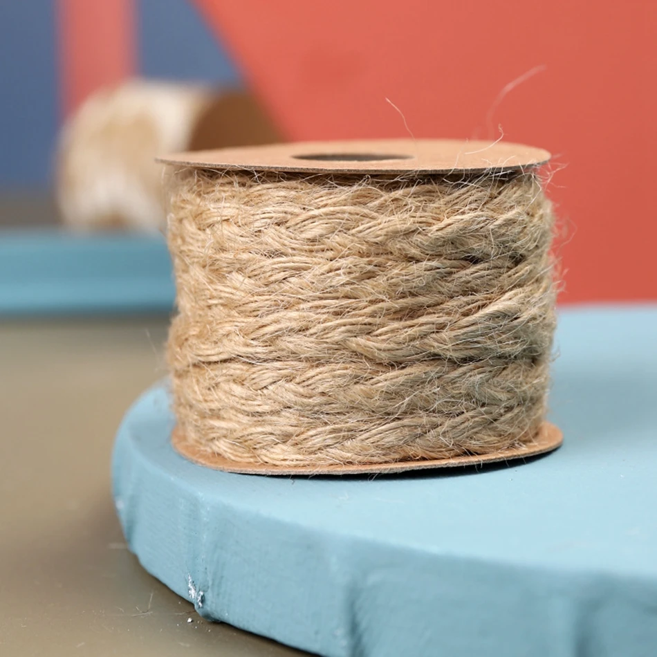 Jute Rope Natural Burlap Hemp Jute rope Party Wedding Decoration 5M