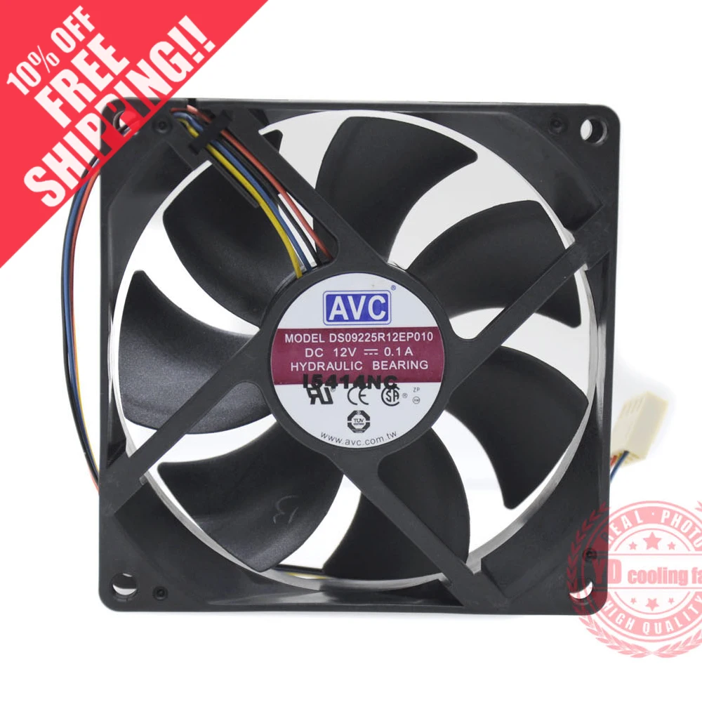 

Новый AVC 9 см 9025 4-контактный тихий охлаждающий вентилятор DS09225R12EP010