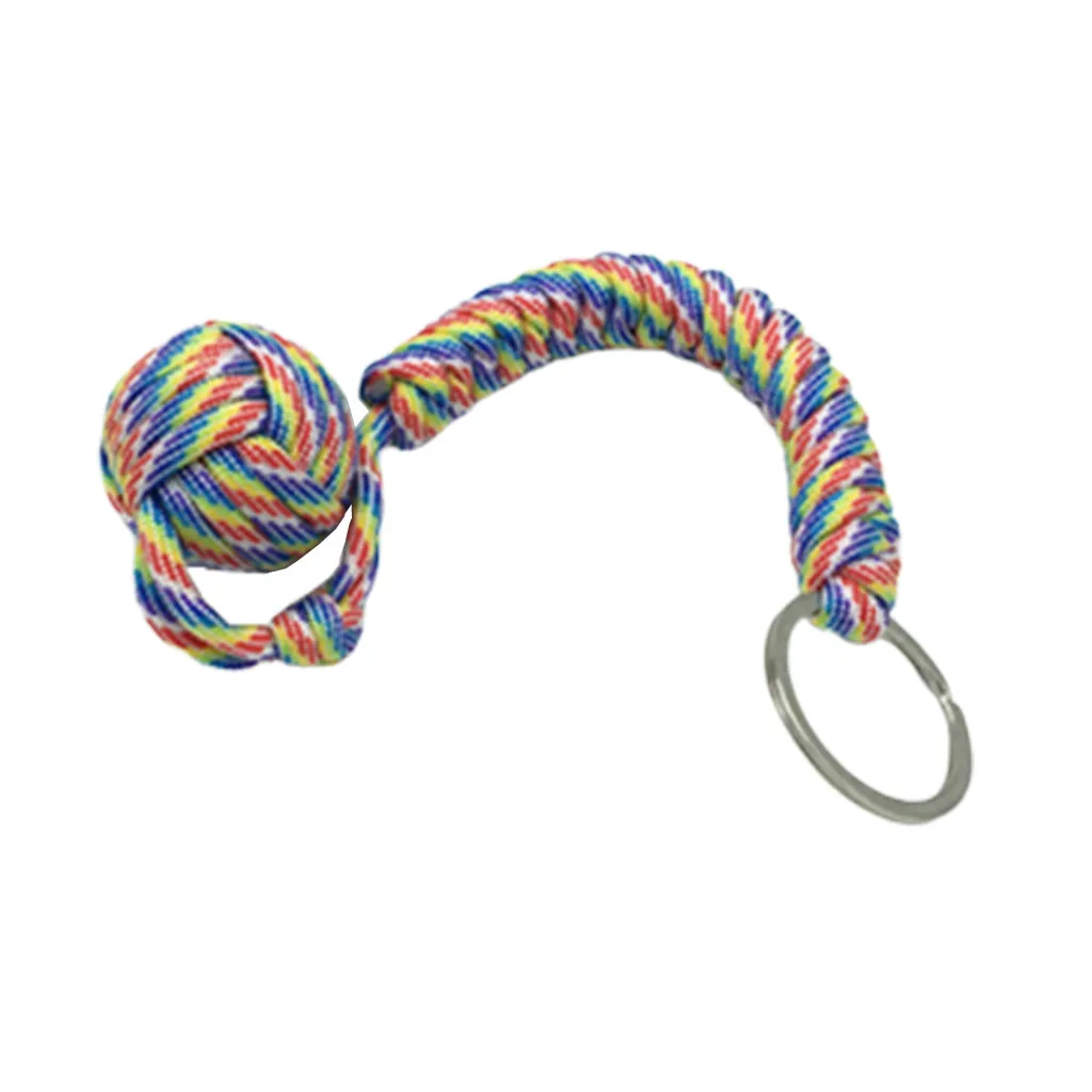 Защита для наружного использования обезьяна брелок в виде кулака Paracord со