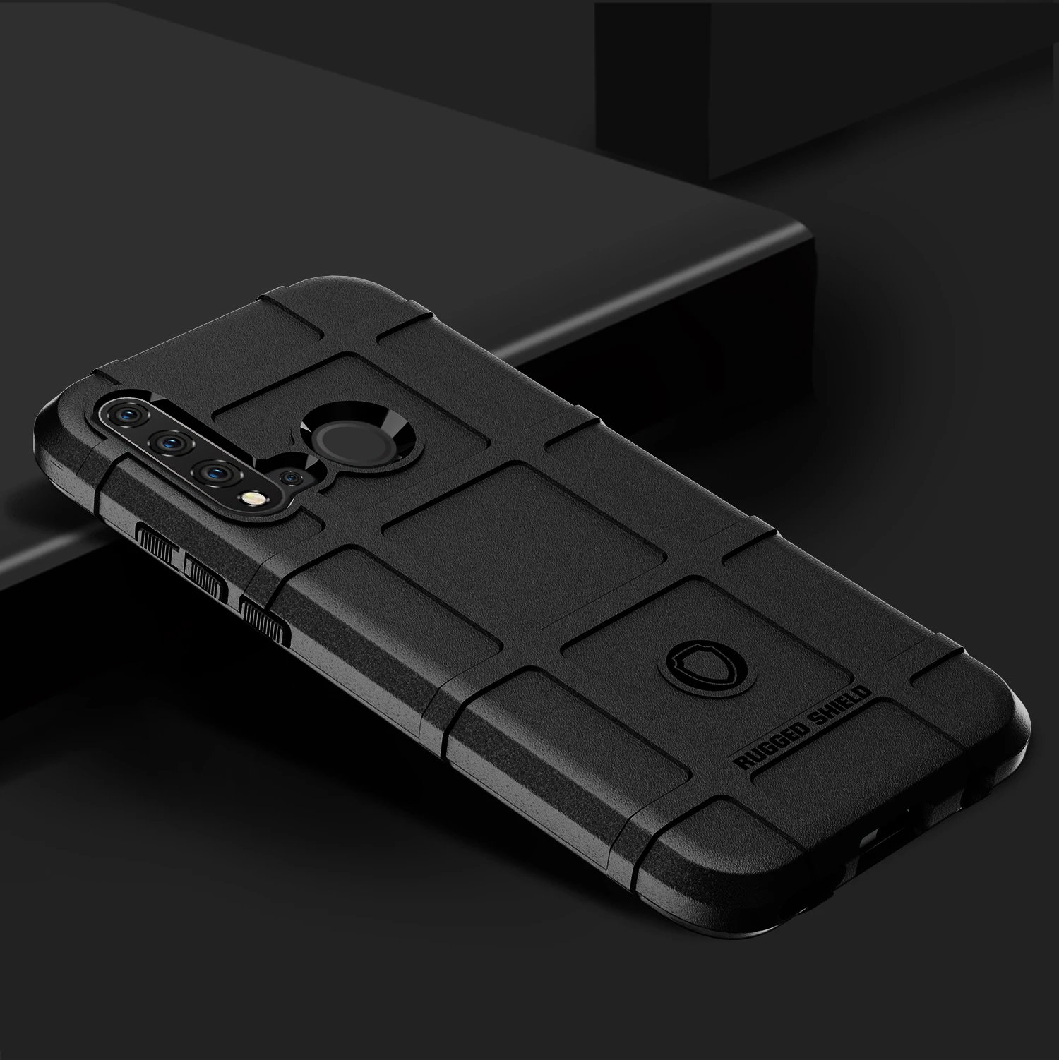 Black Чехол для huawei mate 30 Pro, тяжелая броня, Жесткий Чехол, тяжелый противоударный бампер, силиконовый чехол для huawei Nova 5i Pro - Цвет: Black