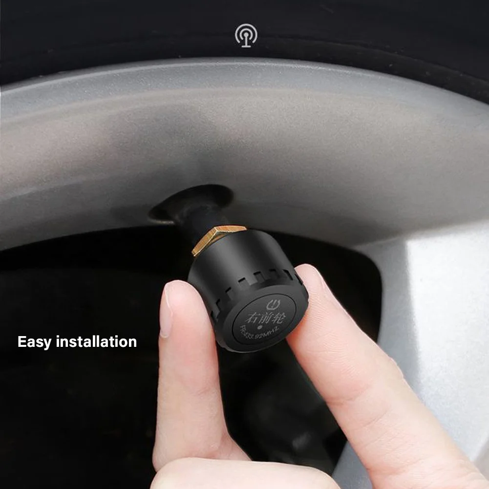 Умный автомобиль TPMS система контроля давления в шинах Зажигалка для сигарет цифровой ЖК-дисплей автоматическая система охранной сигнализации s давление в шинах