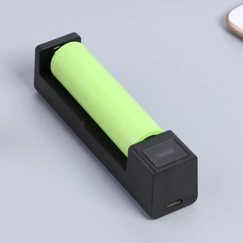 ALLOYSEED USB 1 слот 18650 портативное быстрое зарядное устройство перезаряжаемое