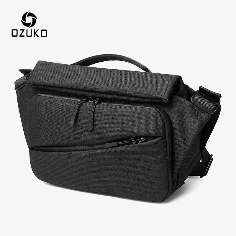 OZUKO модная мужская сумка мессенджер многофункциональные сумки через плечо для