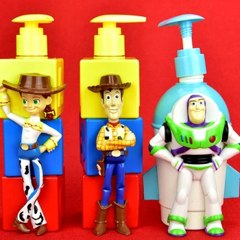 

Toy Story Woody Buzz Lightyear Jessie Creative Cartoon Shampoo bottle ABS Action Figure Collectible Model Toy BOX 350ML