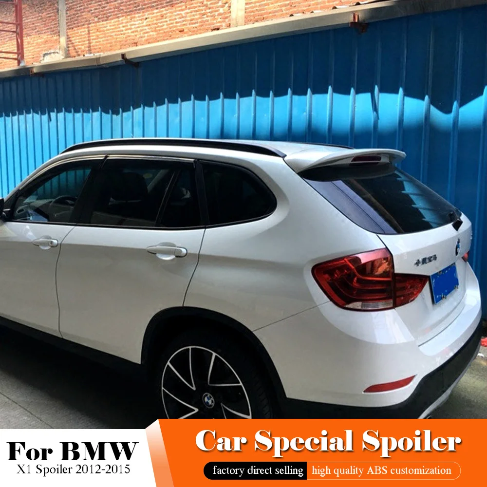 Для BMW X1 задний черный спойлер 2012 2013 2014 2015 АБС-пластик Неокрашенный багажник