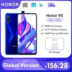 Специальная версия Honor 9X смартфон глобальная версия 4 ГБ 128 ГБ 48 МП Двойная камера 6,59 ''мобильный телефон Android 9 4000 мАч OTA Google Play