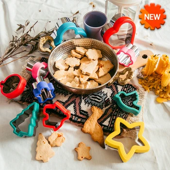 

Cookie Mold Stainless Steel Plastic Dinosaur Embossed Cake Handguard Candy Biscuit Mold Baking Accessories Kitchen Tools
