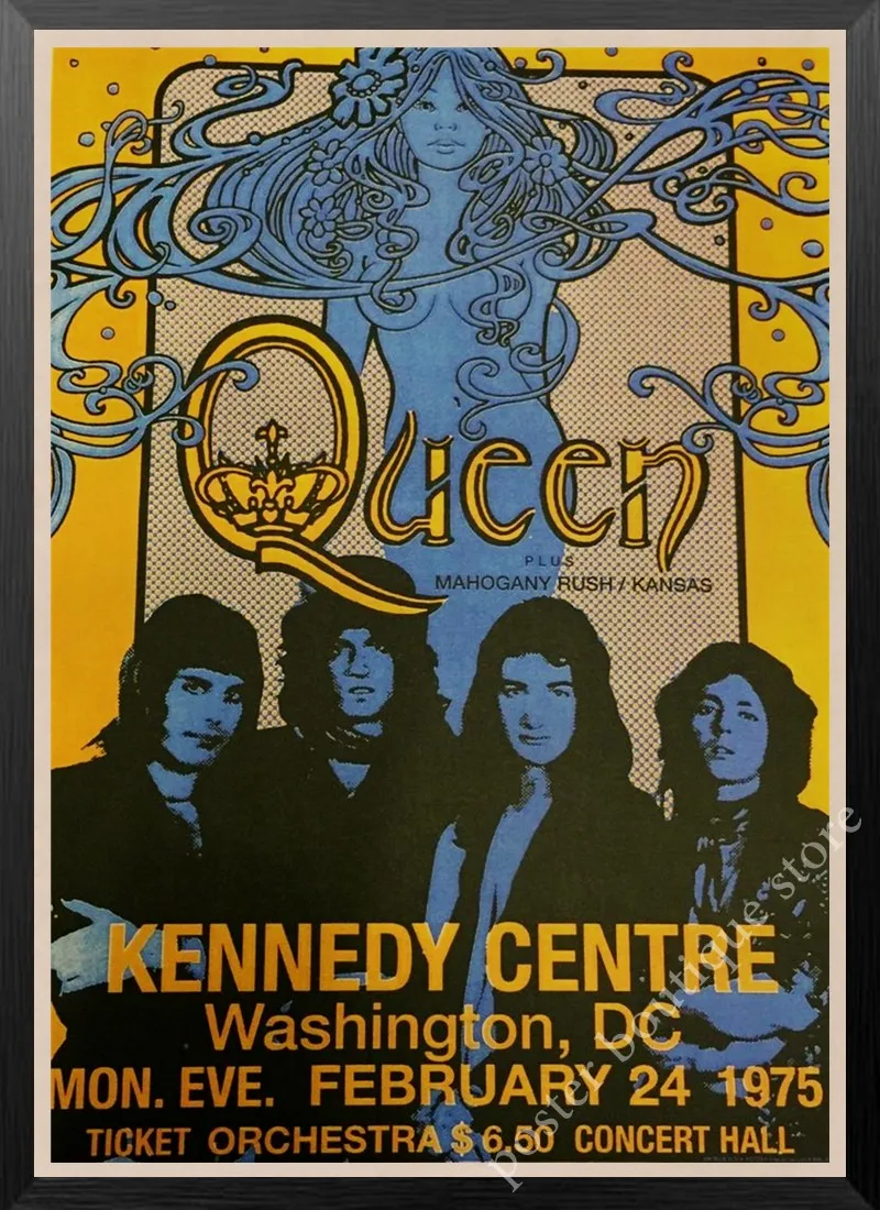 13 Queen Band музыкальный плакат на крафт-бумаге Фредди Меркьюри, Brian мая винтажная Высококачественная декоративная роспись стены стикер - Цвет: 13