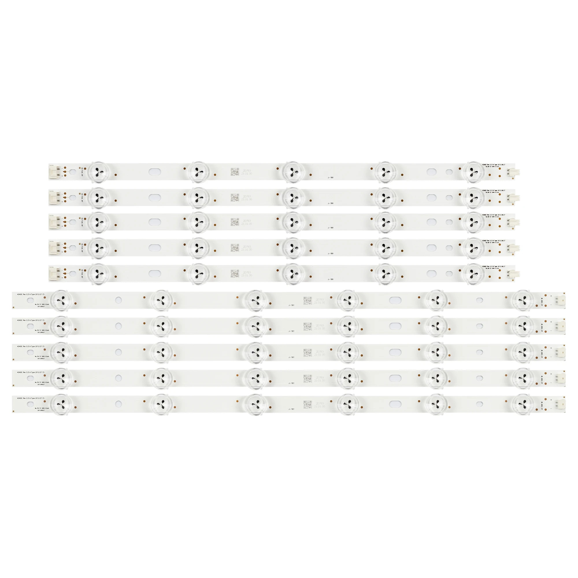 Tira 11 da Luz de Fundo do Diodo Emissor de Luz Lâmpada para lg Innotek 42 Nde Rev 0.3 a b tipo 42ln5100-cp 42lm3450 42ls345t 42ls3150-ca Svl420a60 A-tipo b