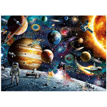 

Universe Numbers Kits With Brushes And Acrylic Pigment DIY Canvas Painting For Adults house work Scenery Canvas Art picture