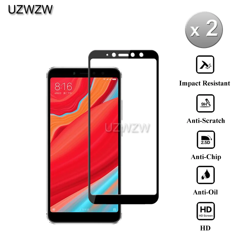 

2pcs Full Cover Tempered Glass For Xiaomi Redmi S2 Screen Protector 9H Hardness Protective Glass For Xiaomi Redmi S2 Glass