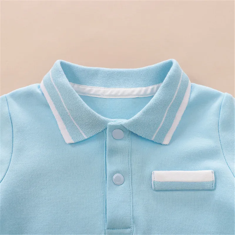 Baby Rompers For Boys Gentlemen Jumpsuits Pajamas Long Sleeve Newborn Bebes Cotton Outfits Clothes 0-24M Toddler Infant Costumes