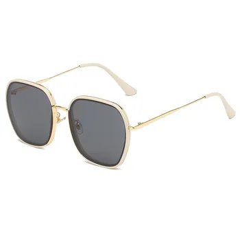 

Personality Trend Street Shooting Sun Glasses Women's And Men's Fashion Large Frame Polygon Glasses Irregular Street Sunglasses