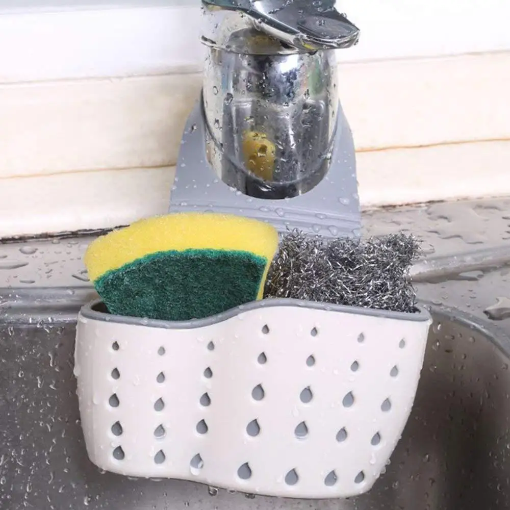 Стеллаж для слива мыльной губки двухслойная подвесная корзина на присоске