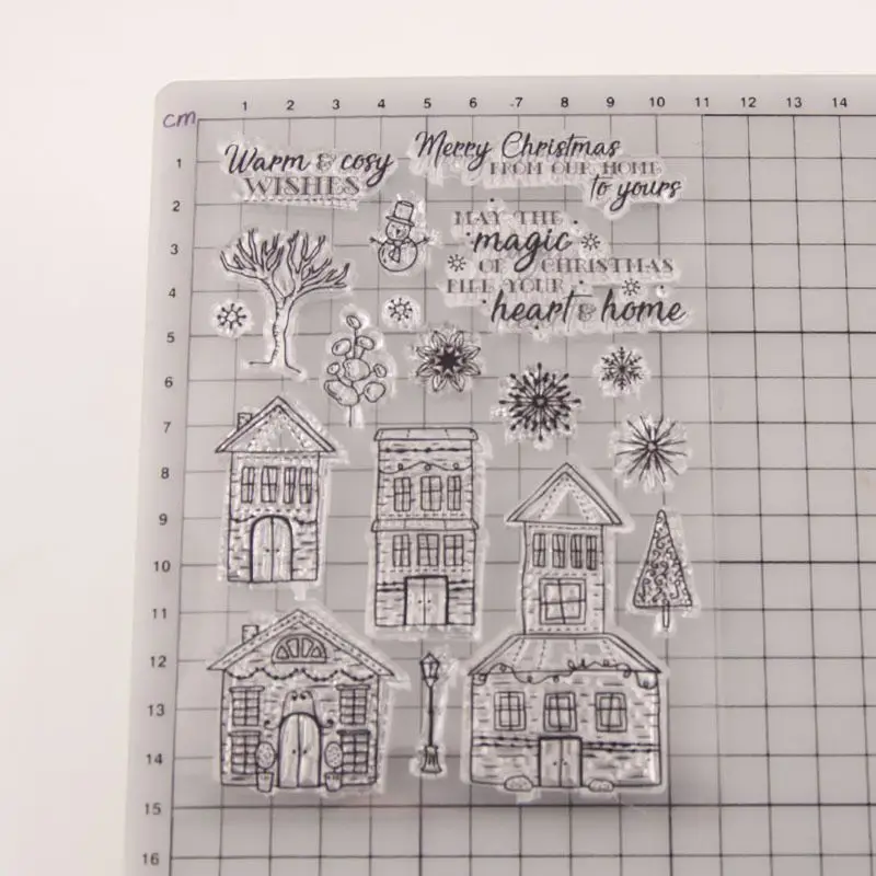 

House Silicone Clear Seal Stamp DIY Scrapbooking Embossing Photo Album Decorative Paper Card Craft Art Handmade Gift D2TD