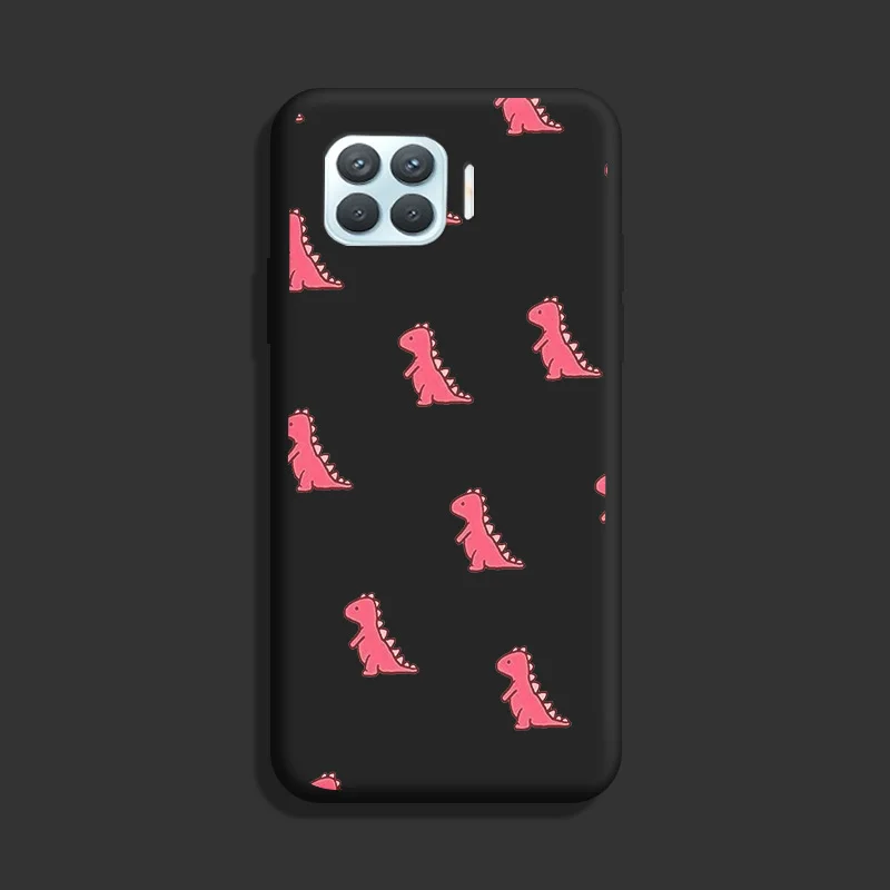 Dinosaur TPU Soft Shell For OPPO F17 Pro A93 4G Case Silicone Personality Tide Case For OPPO Reno 4 Lite Case Cute Fundas oppo flip cover Cases For OPPO