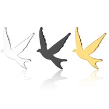 Новинка, женские серьги в виде симпатичных животных, птиц, ювелирные изделия из нержавеющей стали, маленькие серьги для девушек, женские украшения, подарки