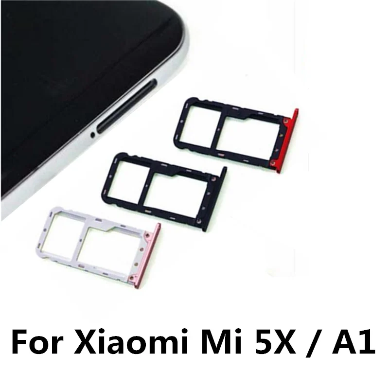 Держатель слота для сим-карты для Xiaomi Mi 5X A1 слот карты Micro SD лоток гнездо адаптер Замена Ремонт Запасные части