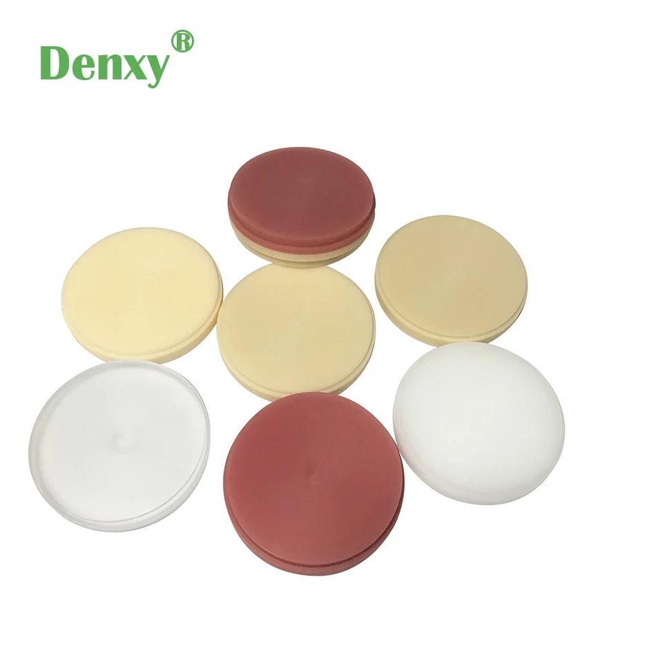 Denxy 5pcs Cad/cam Pmma Blocks Milling Discs Dental Material Lab For ...