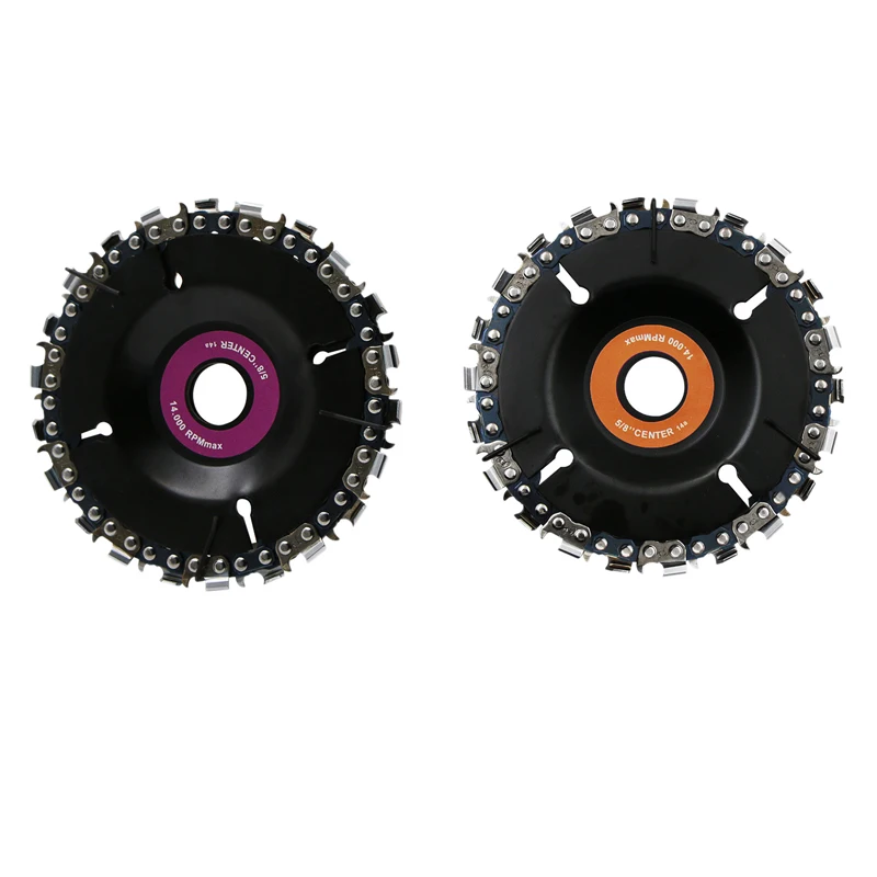 GYTB 22 Tooth 4 Inch Grinder Disc and Chain Fine Cut Chain Set for 100/115 Angle Grinder Woodworking Carving Grinding and Cutt