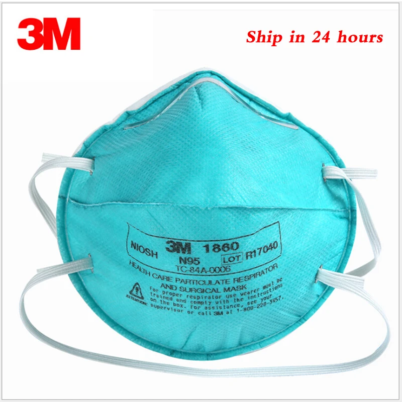 

25PCS/Box 3M 1860 N95 FFP3 ffp2 Anti influenza Mask Particulate Respirator Protective Mask Safety Mask Anti-PM 2.5 Sanitary Wor