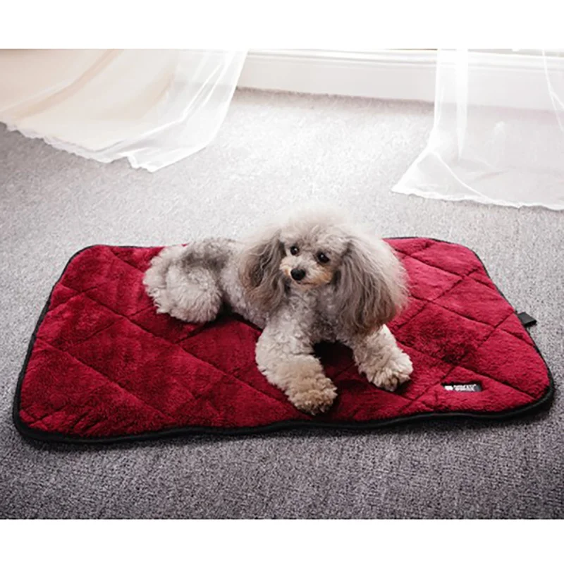 

Autumn Winter Pet Cushion Mat Warm Dog Mattress Machine Washable Plush Pet Mat Ultra Soft Pet Mats