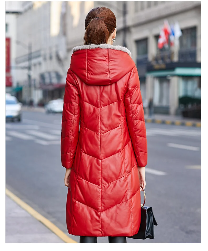 AYUNSUE куртка из натуральной кожи зимняя куртка женская Норковая Меховая куртка с воротником пуховики для женщин натуральная овчина пальто плюс размер MY3914