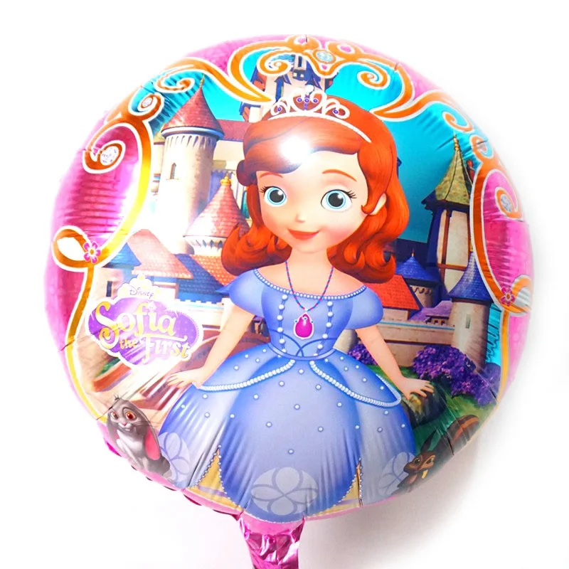 10 шт., вечерние воздушные шары Doc McStuffins, клиника, игрушки, 18 дюймов, круглые шарики McStuffins Doctor, фольгированные шары для девочек, воздушные шары на день рождения - Цвет: 10pc sofia P10