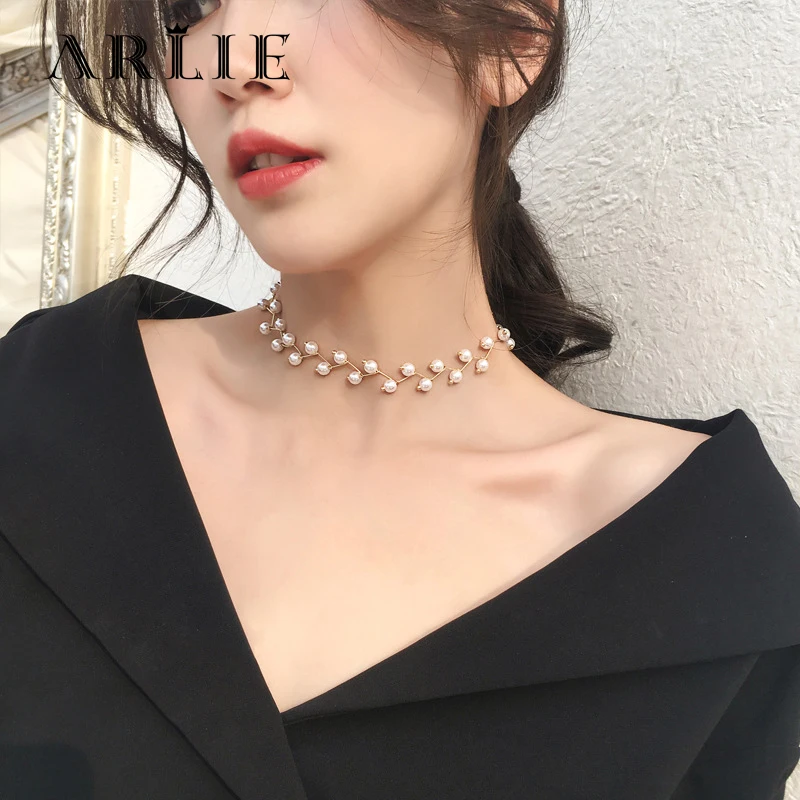 ARLIE 2020 Kpop двухслойная цепь модный чокер милая романтичная женская подвеска с