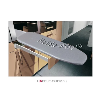 

Ironing Board built-in, foldable. Color: aluminum, metallic.