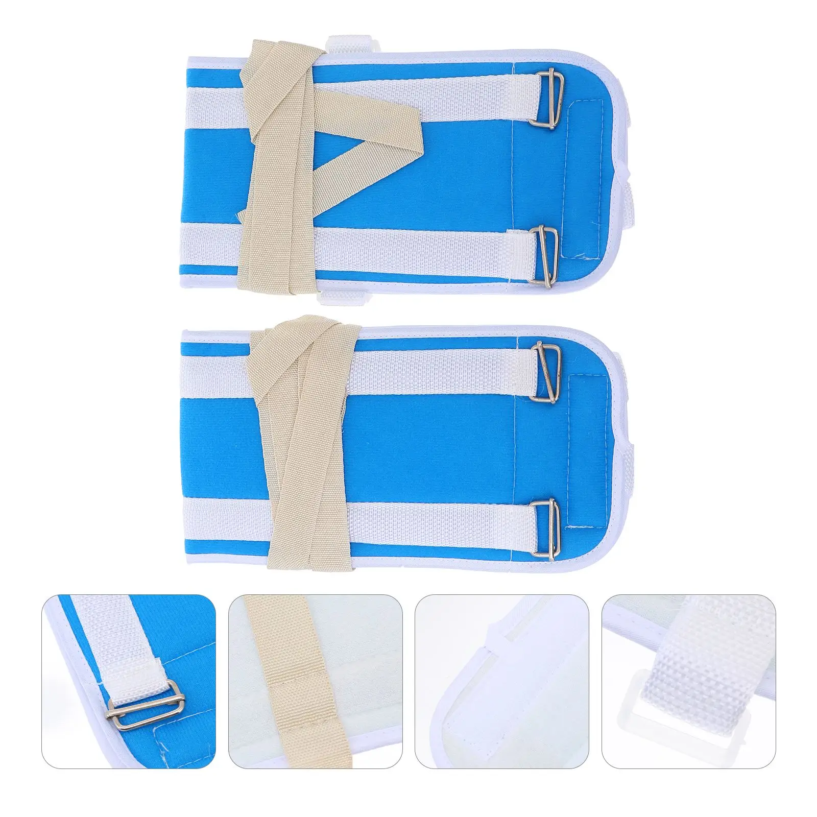 2pcs Hospital Patient Medical Restraints Bed Limb Holders Knee Constraints Belt | Красота и здоровье