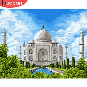 

HUACAN DIY Pictures By Number House Kits Paint By Numbers Scenery Drawing On Canvas Hand Painted Painting Art Gift Home Decor