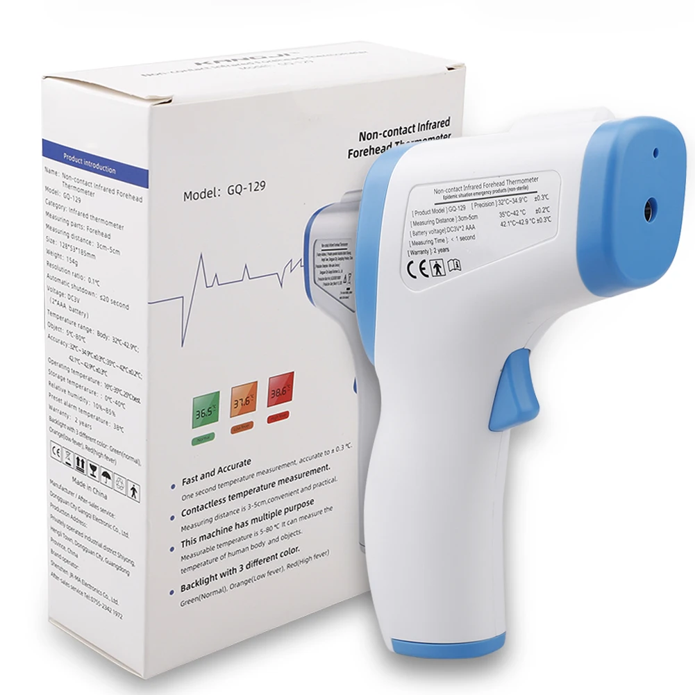 

Digital Forehead Thermometer Infrared Thermometer Adults Accurate Instant Readings Thermometer with LCD Display Measure Tools