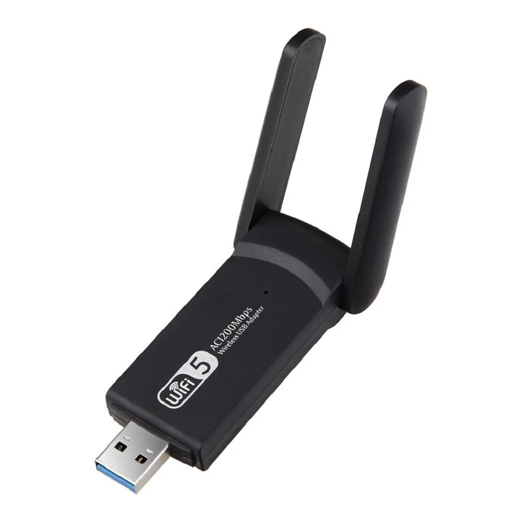 2020 New USB Wifi Network Adapter Wireless Dongle LAN 2.4&5G with 2 Antenna for Computer PC Laptop radio monitoring