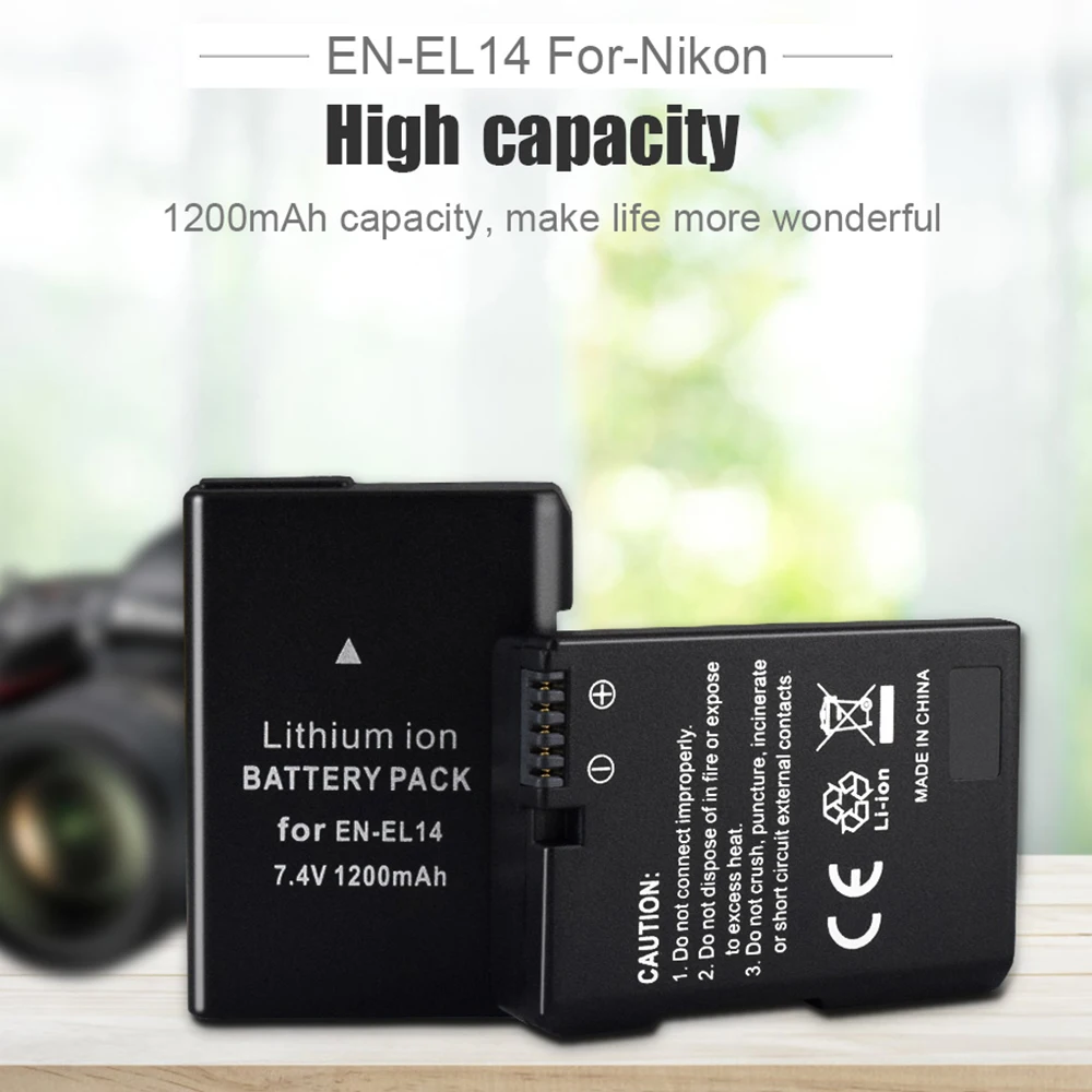 Чехол для Nikon P7800 P7700 P7100 P7000 D5500 D5300 D5200 1200 мАч|Цифровые аккумуляторы| |