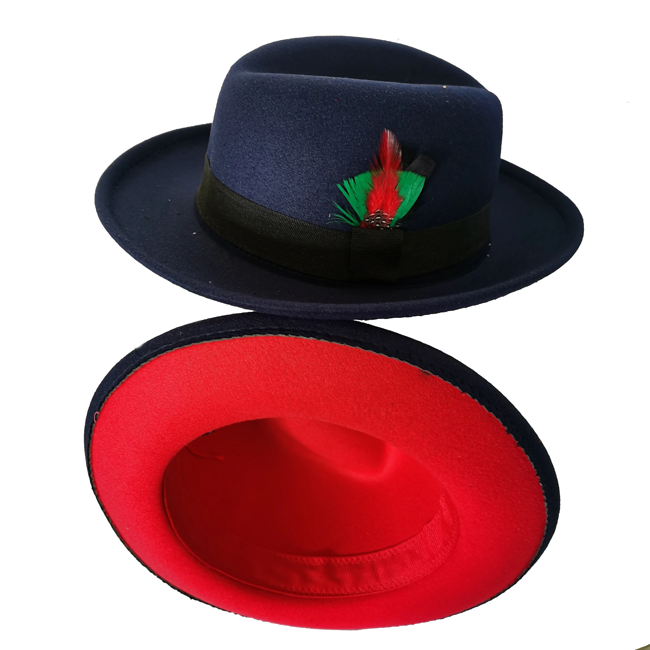 Black Red Bottom | Mens Fedora Hat Red Bottom | Black Red Fedora Hat Mens - Fedoras - Aliexpress