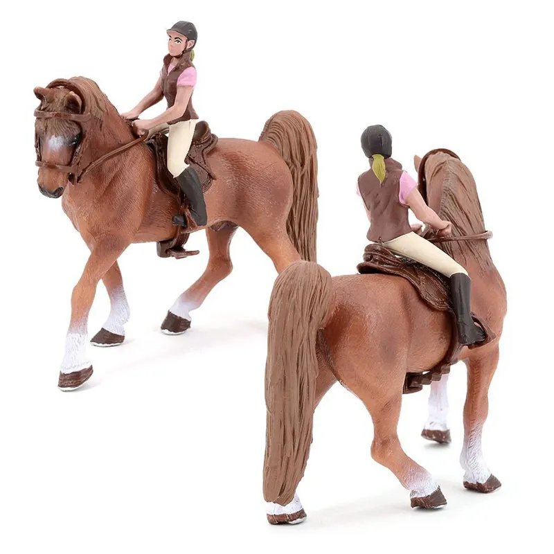 Figurines de cheval cavalier équestre, figurines d'action et