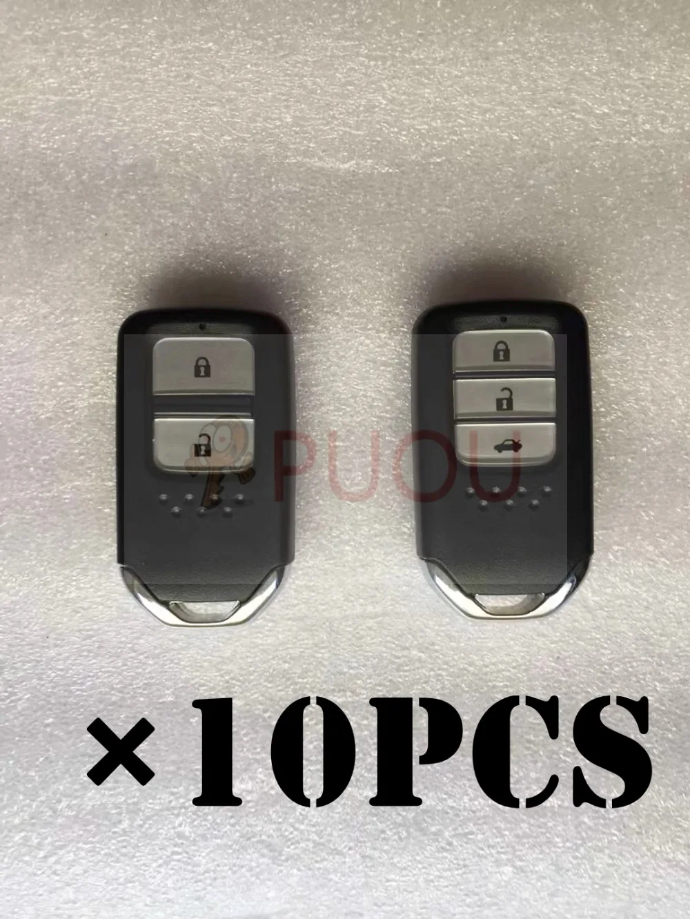 

10pcs/lot 2 3Button Remote Smart Car Key shell case For Honda City Jazz XRV Venzel with blade