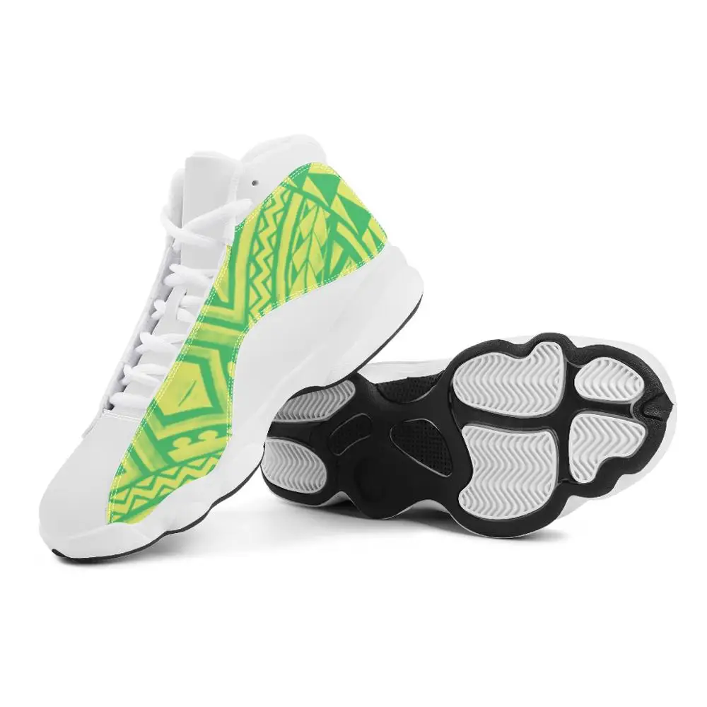

Cheap Price Polynesian Samoa Tribal Style Boy Sneakers Running Shoes Custom Ball Sports Team Logo Men's Basketball Sports Shoes