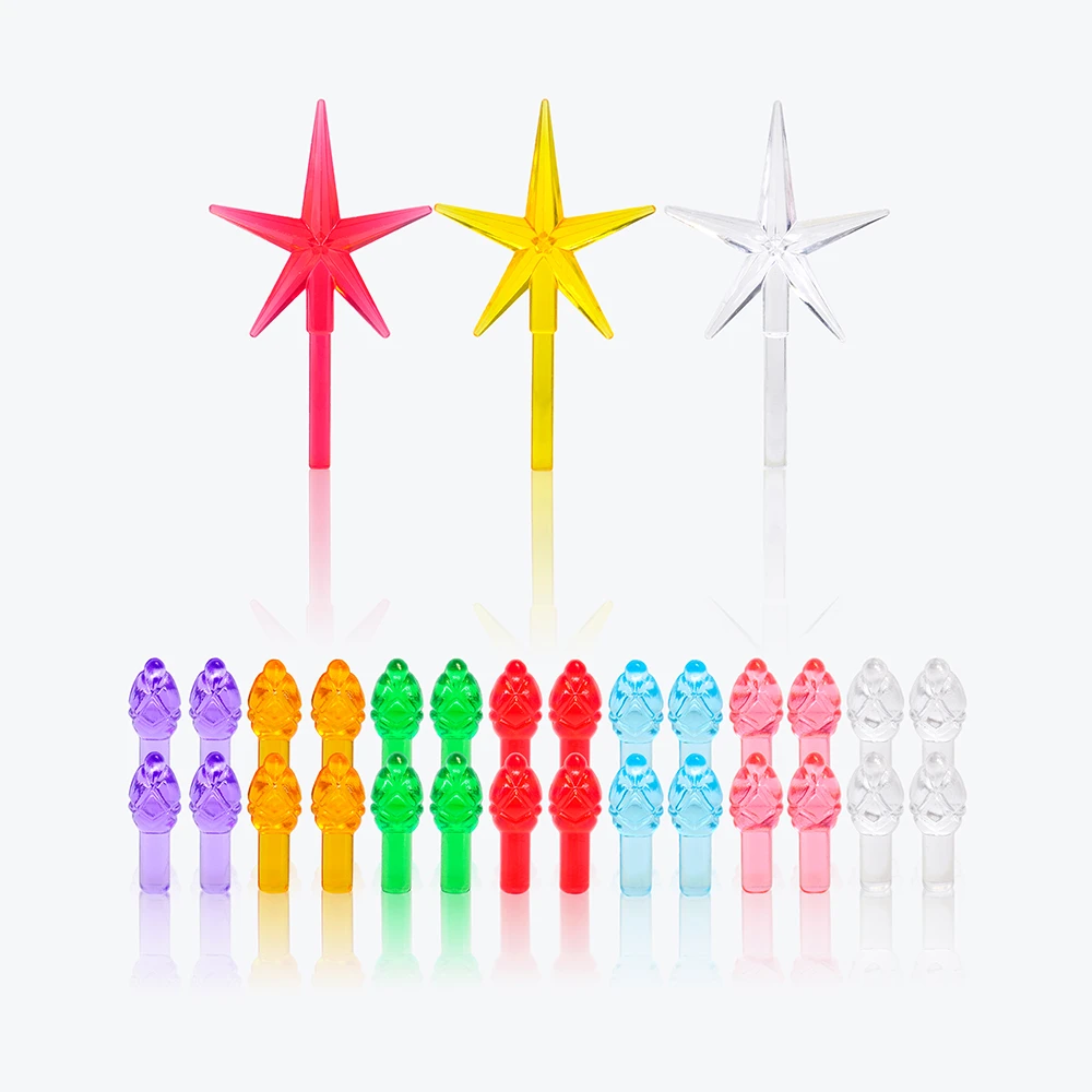 Lâmpada de substituição para árvore de natal, bulbo de cerâmica  multicolorida de pequeno cone de pinheiro para decoração com estrela, festa  para natal com 153/303 peças|Enfeite p/ árvore| - AliExpress