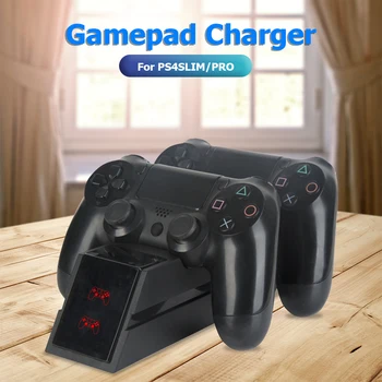 

Good Toughness Power Charging Station Strong Endurance Dual Controller Charger Stand Handle for PS4 SLIM/PRO