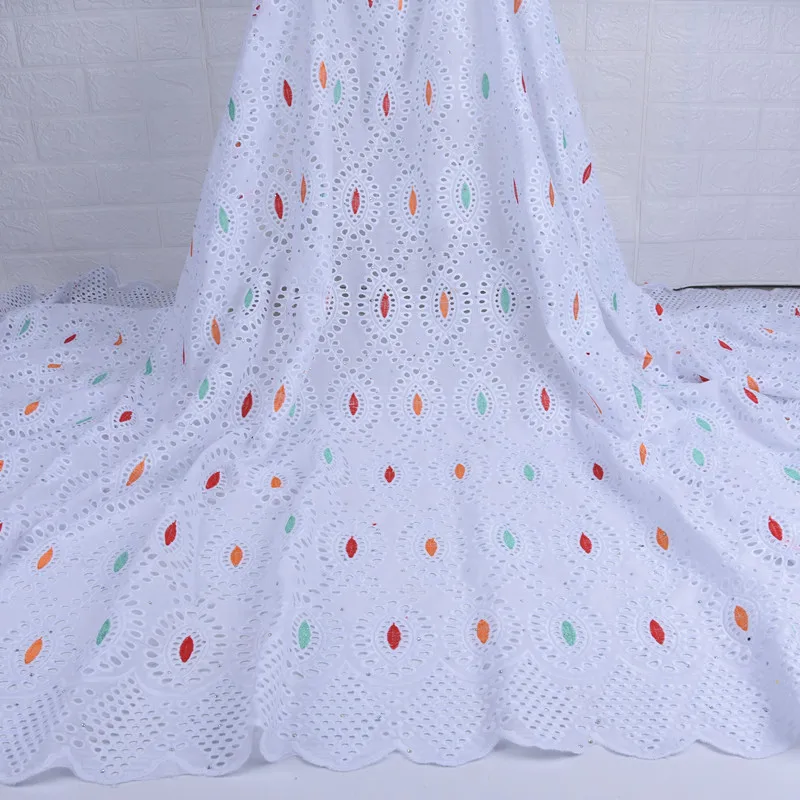 

Afican Lace Fabric Beautiful Swiss Voile Lace In Switzerland Nigerian Cotton Lace Fabric Pattern Like Gemstones For WeddingA1721