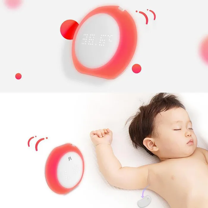  Fanmi FL - BFM001 24 Hour Intelligent Baby Fever Monitor With Wireless Alerts Wearable Smart Thermo